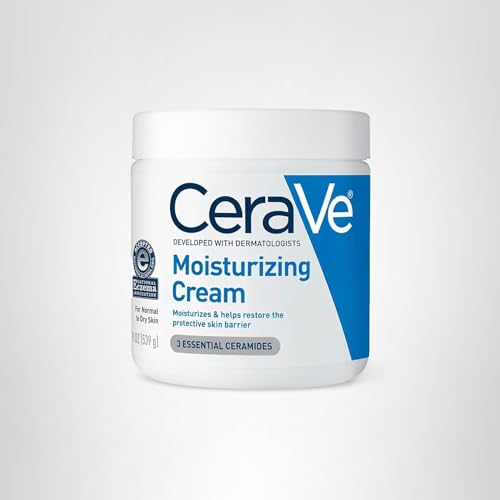 CeraVe Moisturizing Cream, Face Body Moisturizer, Normal to Dry Skin, 8 Fl Oz