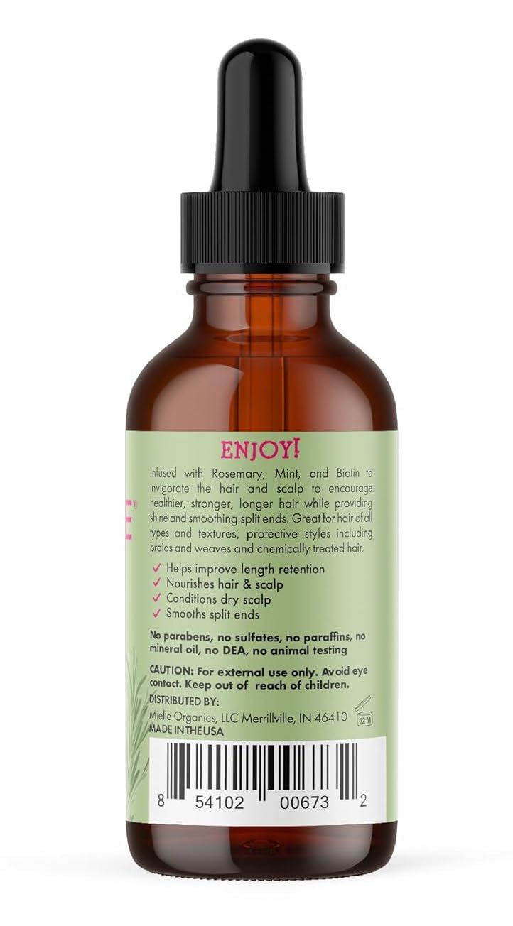 Mielle Organics Rosemary & Mint Hair Oil  2 Ounce
