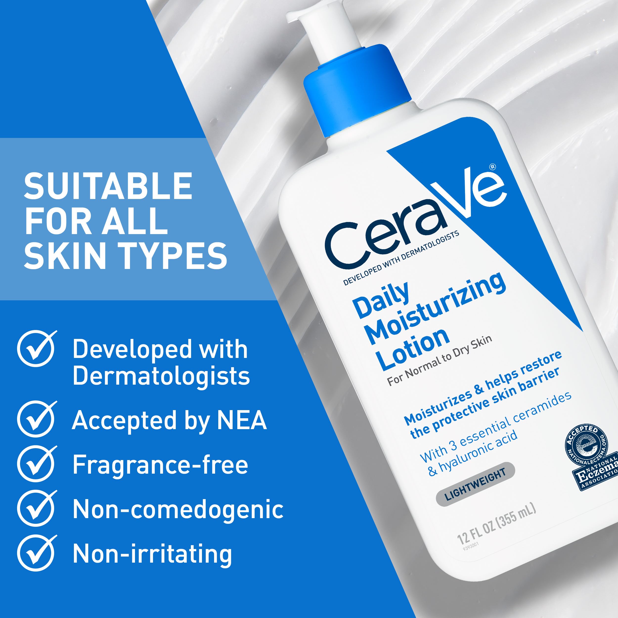 CeraVe Daily Moisturizing Lotion for Dry Skin, Body Lotion & Face Moisturizer